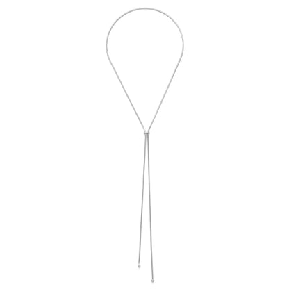 Gold Silver Necklace for Women Y Chain Adjustable Gold Long Necklaces Fashion Dainty Jewelry - color: sliver C