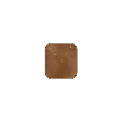 Gold Necklace for Women, Dainty Long Necklace 14k Gold Plated Lariat Long Necklaces for Women Trendy Simple Statement Drop Necklace Fashion Body Chain Prom Jewelry Gold Accessories - color: 7-Gold