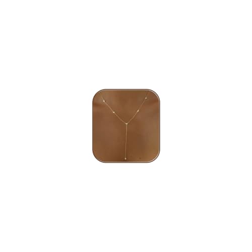 Gold Necklace for Women, Dainty Long Necklace 14k Gold Plated Lariat Long Necklaces for Women Trendy Simple Statement Drop Necklace Fashion Body Chain Prom Jewelry Gold Accessories - color: 7-Gold