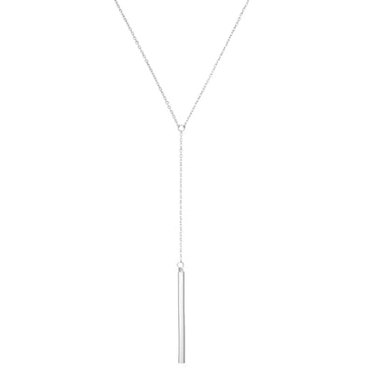 Dcfywl731 Minimal Dainty Gold Plated Dangle Earrings Layered Bar Pendant Neckalce Gold Long Y-Necklace Gold Earrings and Necklaces Set Delicate Lariat Chain Jewelry for Women - color: B2: sliver long necklaces
