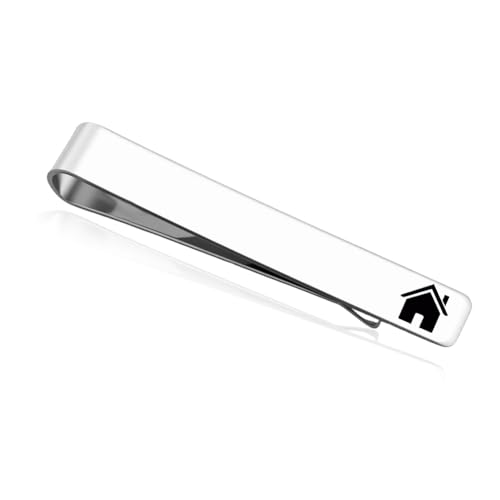 Tieclip for Fireman Golfer Pilot Realtor Birthday Bday Gifts Stainless Steel Tie Bar for Men Necktie Accessories - color: Realtor Agent