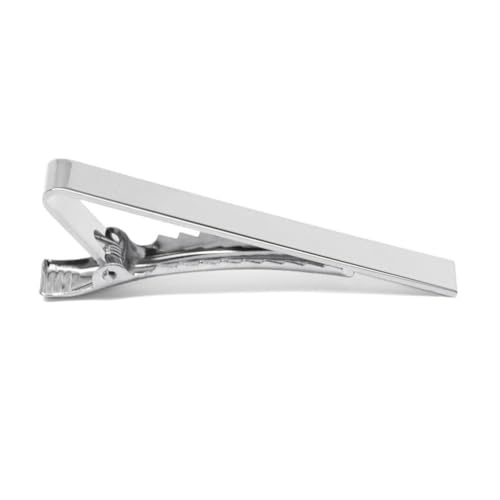 tiemart Tie Bar - style: Silver Skinny