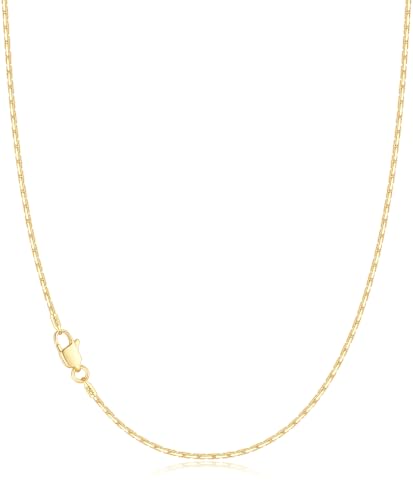 1.3mm Snake Chain 925 Sterling Silver 14K Gold Plated Chain Necklace for Women, Non-Tarnish, Tangle-Free, Silky-Smooth, Gift-Ready Luxury Chain - color: Gold, size: 16 Inch (Women's Choker Length)