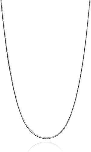 Savlano 925 Sterling Silver 2mm Solid Italian Round Diamond Cut Flexible Snake Chain Necklace With Gift Box For Men & Women - Made in Italy