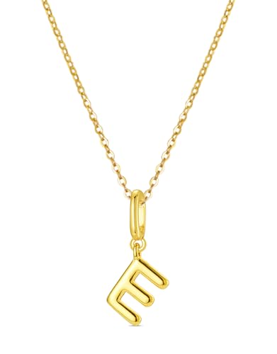 OVRUNS Initial Charm for Women Letter Bracelet Necklace Charms With Clasp | Alloy,nickel,safe for sensitive skin,Pendant with install clasp,fits bracelets with necklaces,great for gift - color: Gold, style: Letter E