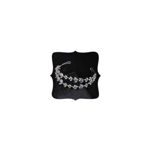JWICOS Crystal Wedding Headband Tiara Bridal Rhinestone Headpiece Wedding Hair Accessories Tiara for Women and Girls (Silver) - color: Silver