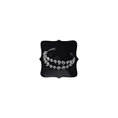 JWICOS Crystal Wedding Headband Tiara Bridal Rhinestone Headpiece Wedding Hair Accessories Tiara for Women and Girls (Silver) - color: Silver
