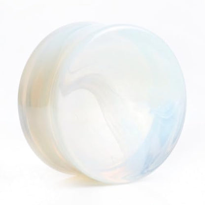 Opalite Organic Stone Ear Plugs Gauges Sold in Pairs - style: 22mm-7/8 inch