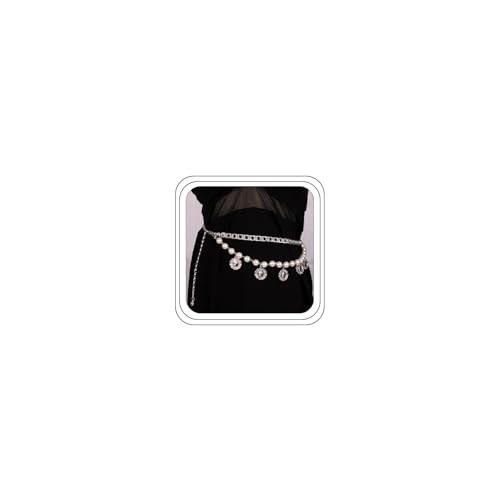 Pirate Waist Chain for Women Multilayer Metal Waist Chain Belt Adjustable Long Belt Body Belly Chain Boho Layered Coin Waist Chain Pirate Costume Women Men Jewellery - style: Style-E