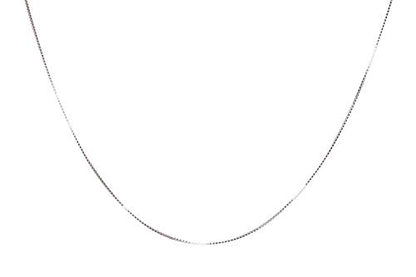 NAG.HC 925 Sterling Silver Chain 0.8MM Delicate Box Chain - Italian Necklace Chain - Tiny&Thin&Strong -Friendly Price & Quality 14"-30" - color: Silver, size: 30.00