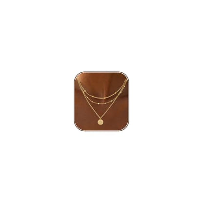 XIXINI Layered Necklaces for Women, Dainty Gold Necklace Stack 14k Gold Plated Layering Pendant Necklace Set Simple Statement Gold Necklaces for Women Trendy Fashion Waterproof Gold Jewelry - color: Gold-Set 7