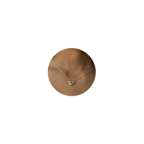 Layered Necklaces for Women - 14K Dainty Gold Plated Layering Chokers Necklaces Set Multilayer Delicate Necklace Trendy Adjustable Long Layered Necklaces for Women - style: 22 Evil Eye Necklace