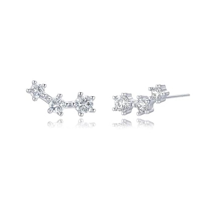Earrings For Women 14K Gold/18K White Gold Plated Hypoallergenic 925 Sterling Silver Stud Trendy Minimalist Style For Formal Everyday Prom Bridal Bridal Wedding