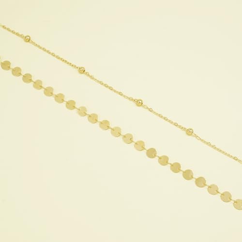14K Gold Plated Belly Chain for Women, Boho Bikini Waist Jewelry | Adjustable Fit, Dainty Layered Look, Pearl, Shell & Starfish Options, Boho Body Jewelry, Beach, Vacation - color: Gold-Plated 2