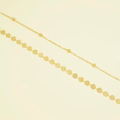 14K Gold Plated Belly Chain for Women, Boho Bikini Waist Jewelry | Adjustable Fit, Dainty Layered Look, Pearl, Shell & Starfish Options, Boho Body Jewelry, Beach, Vacation - color: Gold-Plated 2