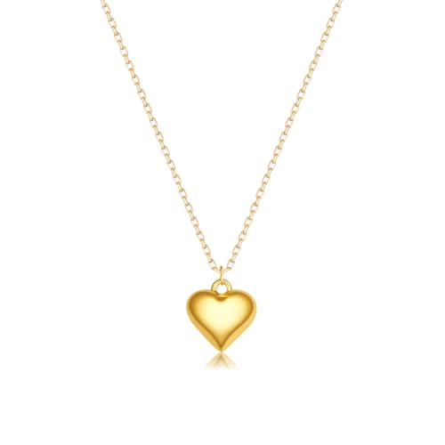 Gold Cross Necklace for Women, 18K Gold Plated Trendy Minimalist Cross Pendant Necklace, Dainty Chain Choker Necklace Faith Jewelry Gift - style: Heart-Shaped-2