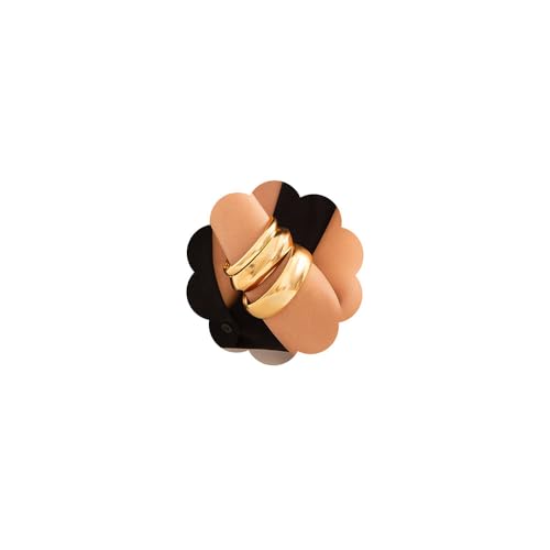 Denifery 3PCS Chunky Gold Bangle Bracelets Trendy Wide Chunky Cuff Bracelets Hammered Wrist Cuff Wrap Bracelet for Women - color: Gold