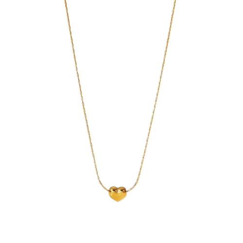Unisex Celestial Gold Pendant Necklaces, Sun/Moon/Star/Angle Celestial Elements Unisex Choker Gold Lover Chains for Men and Women Jewelry - color: Gold Chain - Heart Drop
