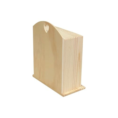 Pack of 2 Unfinished Wood box with Mini Drawers for Jewellery,Small Wooden Organizer Storage Box for Crafts Hobbies DIY Project