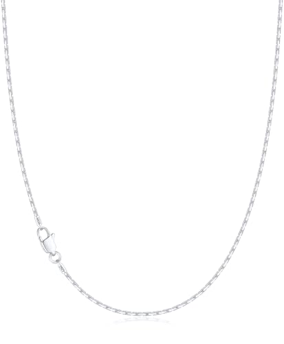 1.3mm Snake Chain 925 Sterling Silver 14K Gold Plated Chain Necklace for Women, Non-Tarnish, Tangle-Free, Silky-Smooth, Gift-Ready Luxury Chain - color: Silver, size: 24 Inch