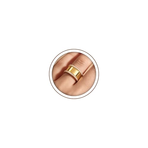 3-Pack Stacking Rings for Oura Ring Gen 3 & Gen 4 – 18K Gold CZ Cubic Zirconia Bands, Stackable Smart Ring Companions for Women & Men – Thoughtful Jewelry Gifts for Mom Wife Grandma - color: gold, size: 10