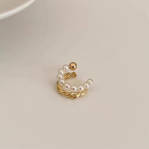 Ear Cuffs Non Piercing Ear Cuff Earrings for Women Gifts Trendy Stuff Clip on Cartilage Earrings Stacks Fake Earrings Jewelry Gifts - color: B1:ear cuff rhinestone gold 3pcs