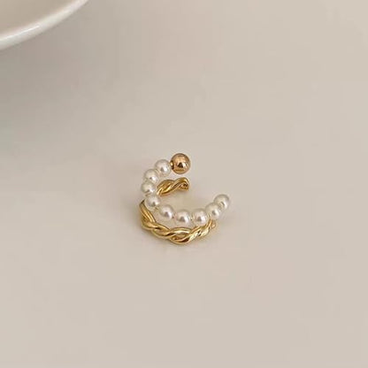 Ear Cuffs Non Piercing Ear Cuff Earrings for Women Gifts Trendy Stuff Clip on Cartilage Earrings Stacks Fake Earrings Jewelry Gifts - color: B1:ear cuff rhinestone gold 3pcs