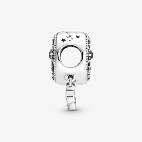 PANDORA Star & Crescent Moon Charm - Bracelet Charm for PANDORA Moments Bracelets - Stunning Women's Jewelry - Gift for Women - Made with Sterling Silver & Cubic Zirconia - With Gift Box