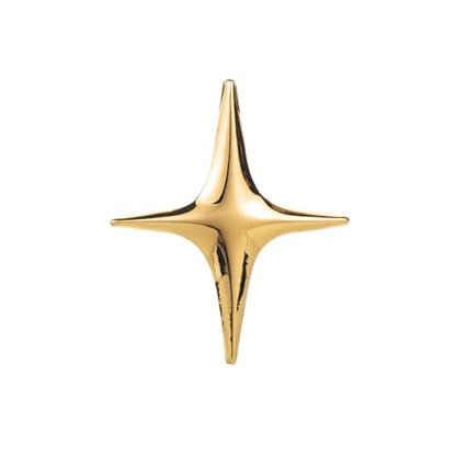 Star Brooch Pin for Women Men Polished Stainless Steel Fashion Simple Brooches Lapel Pins Unique Hat Bag Dress Accessories Christmas Festival Holiday Birthday Party Jewelry Unisex Gift