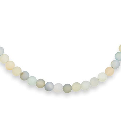Bling Jewelry Simple Classic Hand Knotted Created Semi Precious Gemstone Round Ball 10MM Bead Strand Choker Collarbone Necklace Western Jewelry For Women Toggle Clasp 15 17 19 Inch - color: Aquamarine