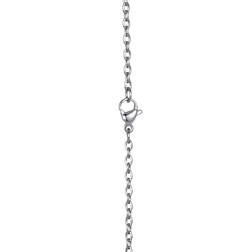 FM FM42 Temperature Sensing Color Changing Pendant Necklace with 19.29" Stainless Steel Rolo Chain - color: Butterfly Set, Pack of 2
