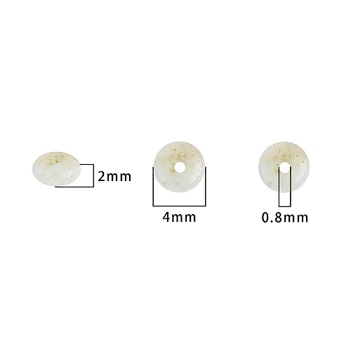 BEADIA Natural Amazonite Spacer Beads Caps Rondelle Disk Loose Beads for Beading Jewelry Making 4mmx2mm 38cm - color: Amazonite, size: Rondelle Disk 4mm x 2mm