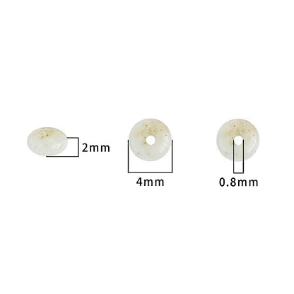 BEADIA Natural Amazonite Spacer Beads Caps Rondelle Disk Loose Beads for Beading Jewelry Making 4mmx2mm 38cm - color: Amazonite, size: Rondelle Disk 4mm x 2mm