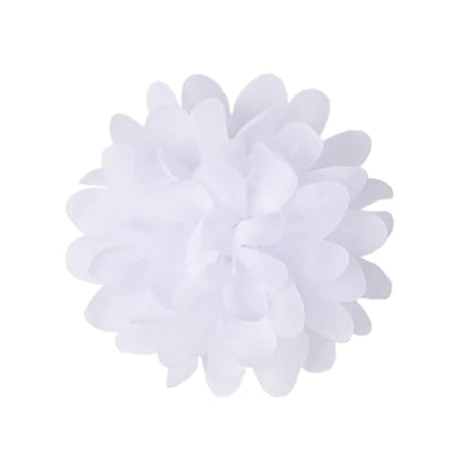 Satin Fabric Large Flower Brooch Pin Dainty Handmade Big Rose Flower Brooches Blossom Lapel Pins Silk Camellia Flowers Pin Wedding Dance Prom Party Banquet Dresses Suit Clothes Jewelry for Women - color: White