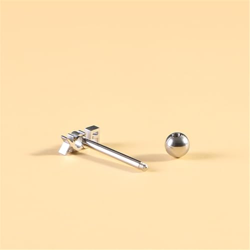 14G Stainless Steel Tongue Ring Letter Naughty Word Tongue Barbell Piercing Ring 16mm Straight Bar Body Piercing Jewelry for Women Men