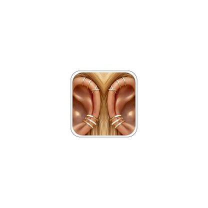 YANCHUN Ear Cuffs Non Piercing 14K Gold Plated Ear Cuff Earrings for Women Trendy Stuff Clip on Cartilage Earring Stacks Non Pierced Adjustable Fake Earrings Set Jewelry Christmas Gift 2026 Stocking Stuffers