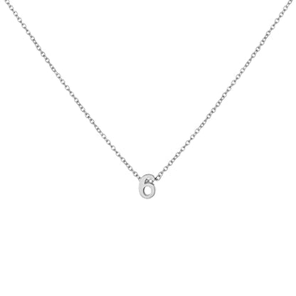 Number Necklace for Women Dainty 18K Gold Plated Pendant Necklace Charm Birth Month Personalized Jewelry Birthday Gift - color: SILVER, style: Number 6
