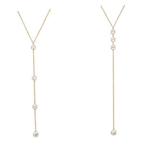 Rhinestone Back Chain Necklace Bridal Wedding Backdrop Body Jewelry for Women Summer Body Chain Necklace Shoulder Back Chain