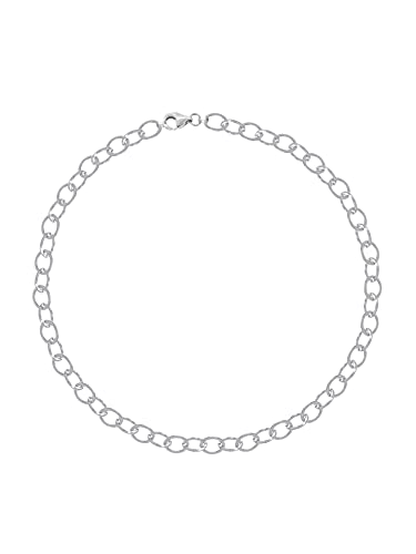Savlano 925 Sterling Silver 9, 10 Inches Chain Anklet for Women Comes With a Gift Box - style: Circle/3.5mm