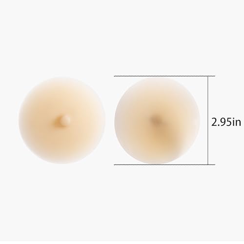 VASTLUCKY Nipple Covers with Piercing Resuable Adhesive Pierced Perks Prosthetic Nipples Breast Petals Fake Piercing Ring - color: Skeleton Hands Piercing
