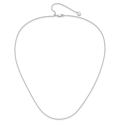 JewelryWeb 0.95mm 925 Sterling Silver Polished Lobster Claw Closure Adjustable Rolo Chain Necklace Chain Necklace for Women and Men - size: 30 inches