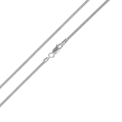 925 Sterling Silver Italian Snake Chain Necklace - Secure Lobster Clasp, Perfect for Layering - Durable Necklace & Bracelet Chains for Everyday & Special Occasions - size: 8, style: 1.5