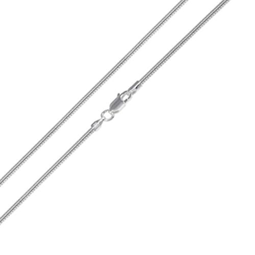925 Sterling Silver Italian Snake Chain Necklace - Secure Lobster Clasp, Perfect for Layering - Durable Necklace & Bracelet Chains for Everyday & Special Occasions - size: 20, style: 1.5
