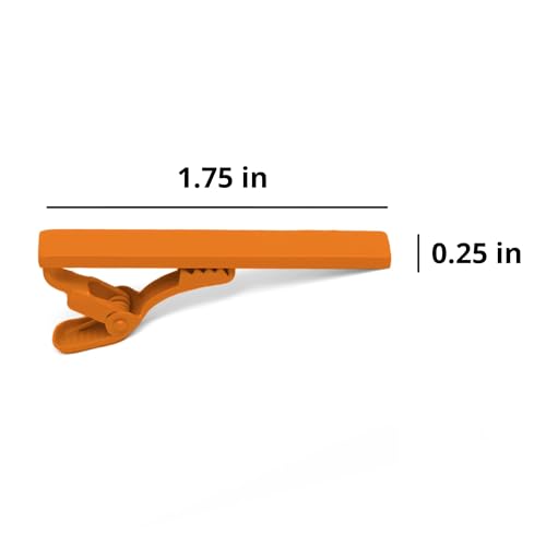 tiemart Tie Bar - style: Orange