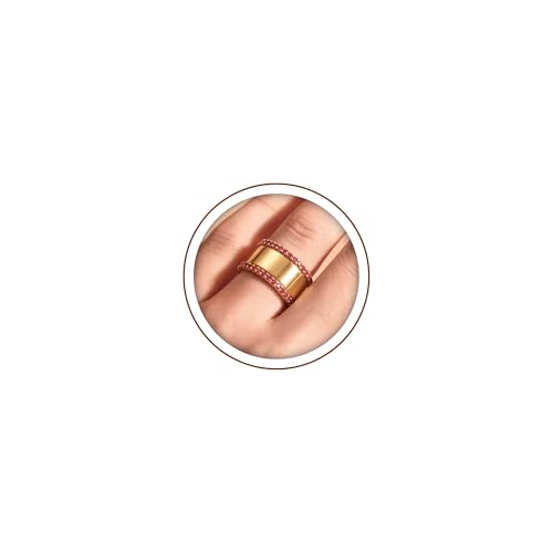3-Pack Stacking Rings for Oura Ring Gen 3 & Gen 4 – 18K Gold CZ Cubic Zirconia Bands, Stackable Smart Ring Companions for Women & Men – Thoughtful Jewelry Gifts for Mom Wife Grandma - color: Golden Red Zirconium, size: 8