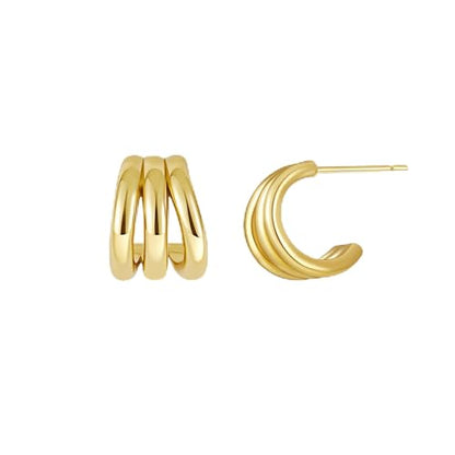 SHERLOVE Chunky Knot Gold Earrings Women Statement Drop Dangle Earrings | 14K Gold Plated Hypoallergenic Lightweight,Trendy Dainty Elegant Cute,Women Gold Jewelry Fashion Accessories Gifts - color: Knot Gold D