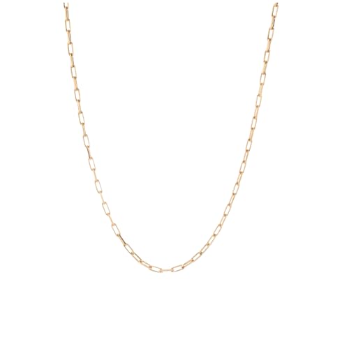 Uno de 50 Paperclip Link Chain Necklace, 34"