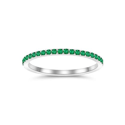 Birthstone Rings For Women, Silver Stackable Cubic Zirconia Stainless Steel Birth Stone Ring To My Daughter/Mom Birthday Unique Gifts Jewelry - color: 05-Silver-May
