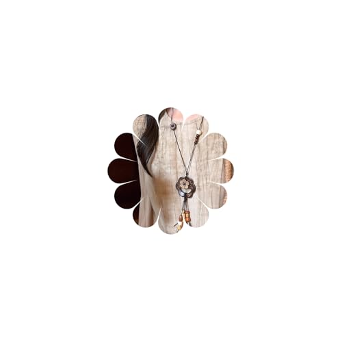 Boho Necklace for Women Long Layered Wooden Leather Leaf Pendant Statement Necklace Vintage Boho Jewelry - style: Flower B