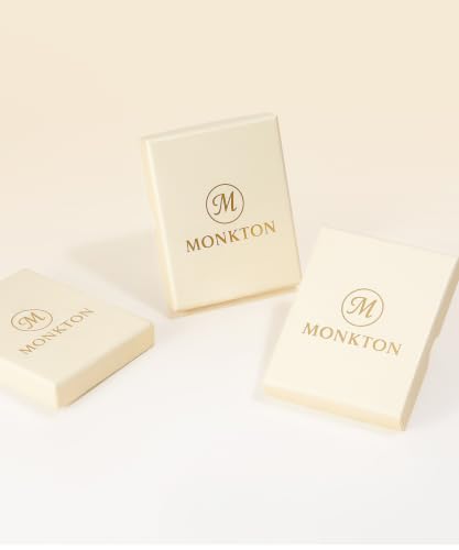 Monkton Huggie Earrings for Women S925 Sterling Silver Open Hoop Earrings - Chic Lightweight Dainty Minimalist Hypoallergenic